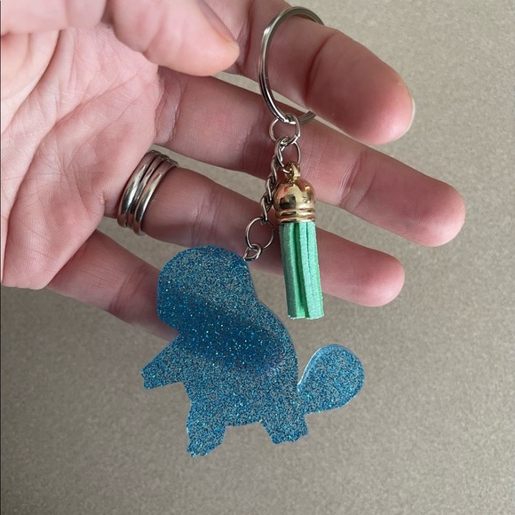 🎉🎉HP🎉🎉 Handmade Pokémon- Squirtle Keychain - Picture 2 of 6